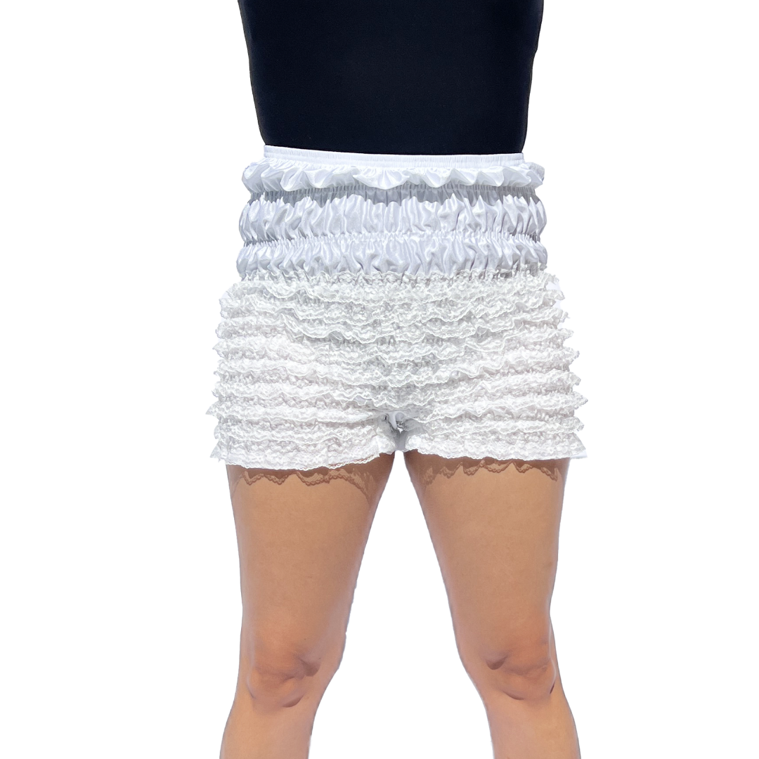 Folkicks Women's Folklorico Dance Bloomers, Pettipant, Calzonera, Lace