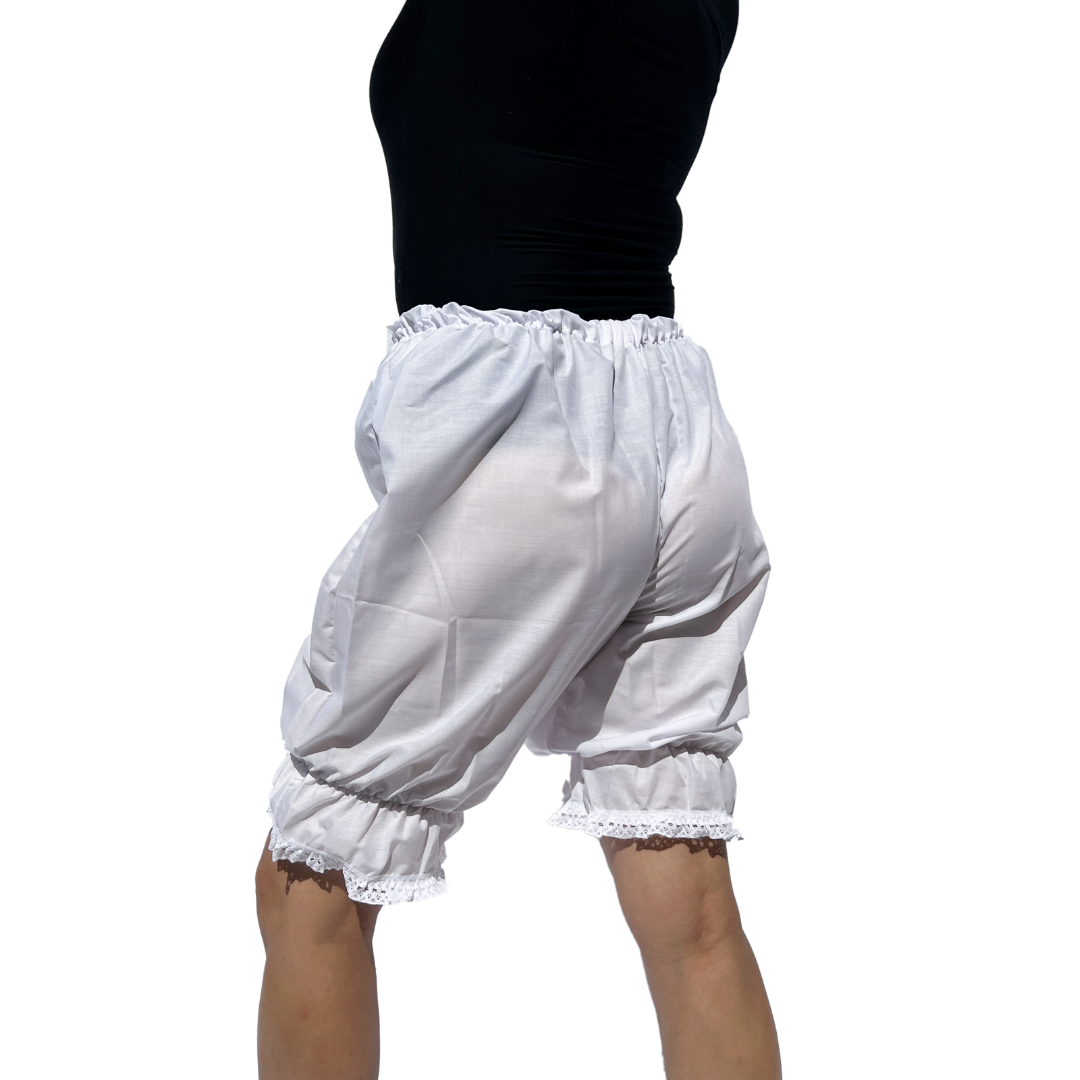 Kakentli Women's Folklorico Dance Bloomers, Cotton Lace Folkicks