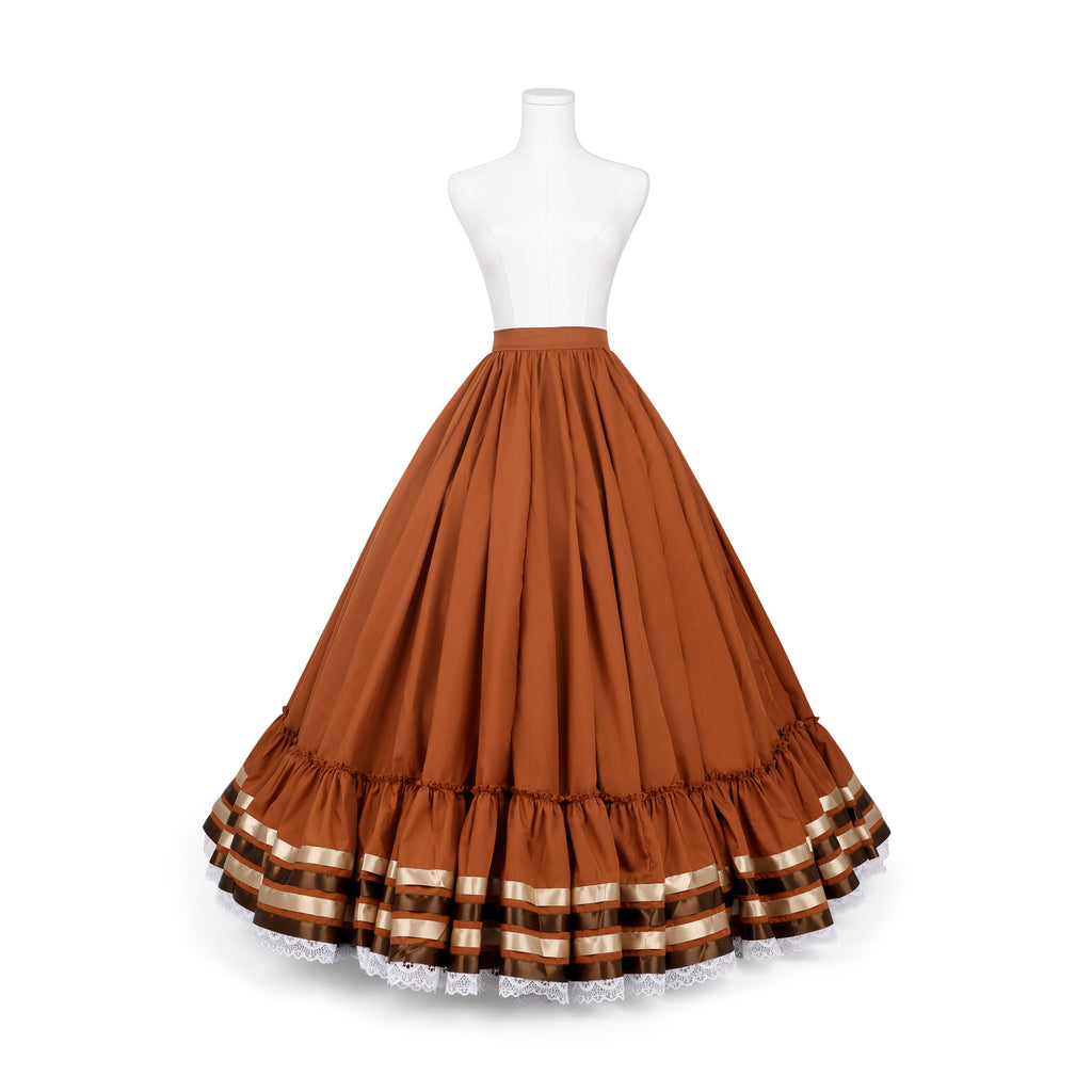 Hoja de Maiz Doble Vuelo Folklórico Practice Skirt – Chedron