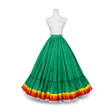 Hoja de Maiz Doble Vuelo Folklórico Practice Skirt – Bandera