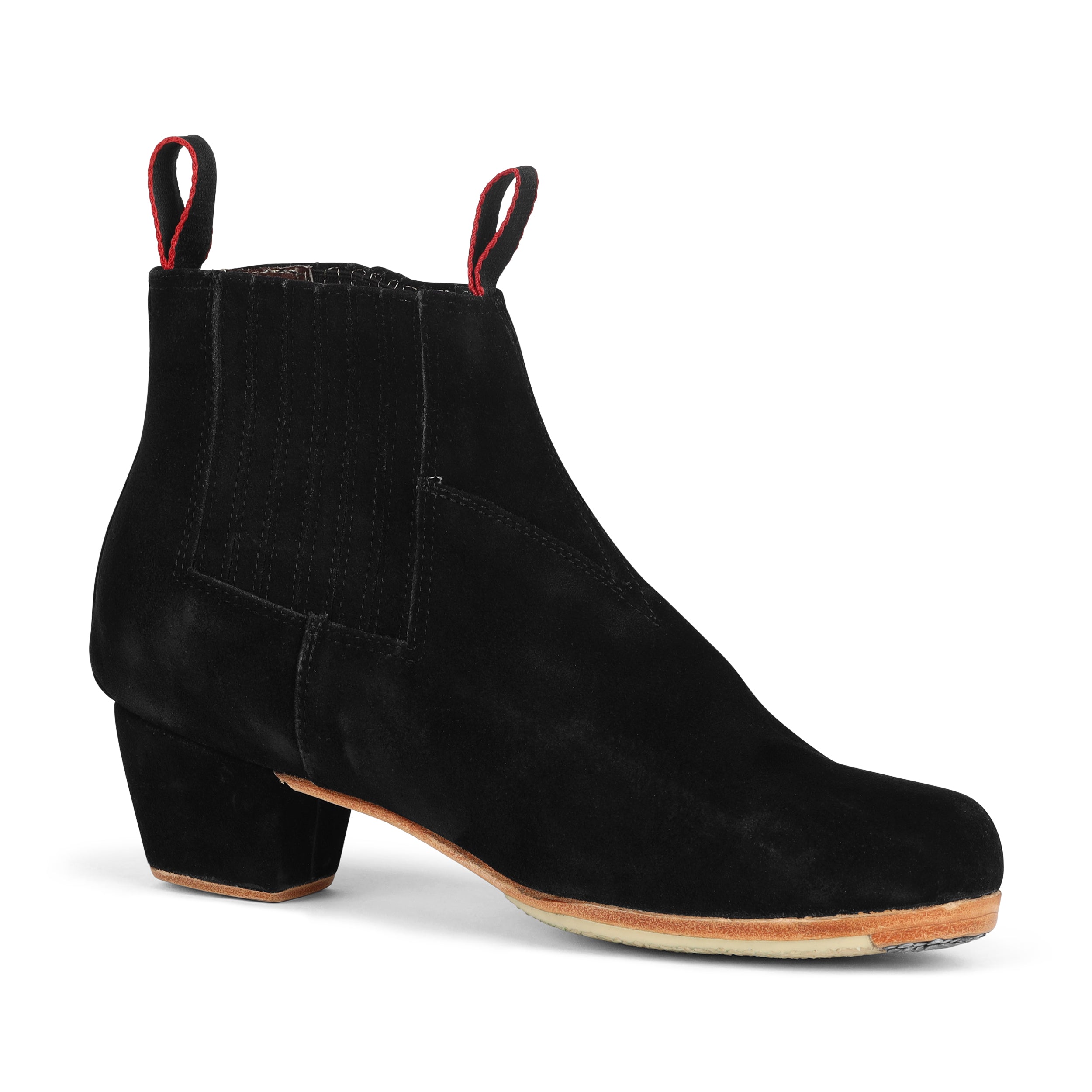 Danzarteb Men's Folklorico Boots with Nails, Suede, 5cm Heel