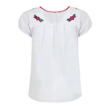 Women's Folklorico Embroidered Short-Sleeve Blouse