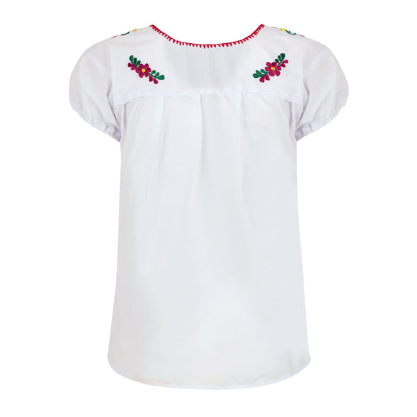 Women's Folklorico Embroidered Short-Sleeve Blouse