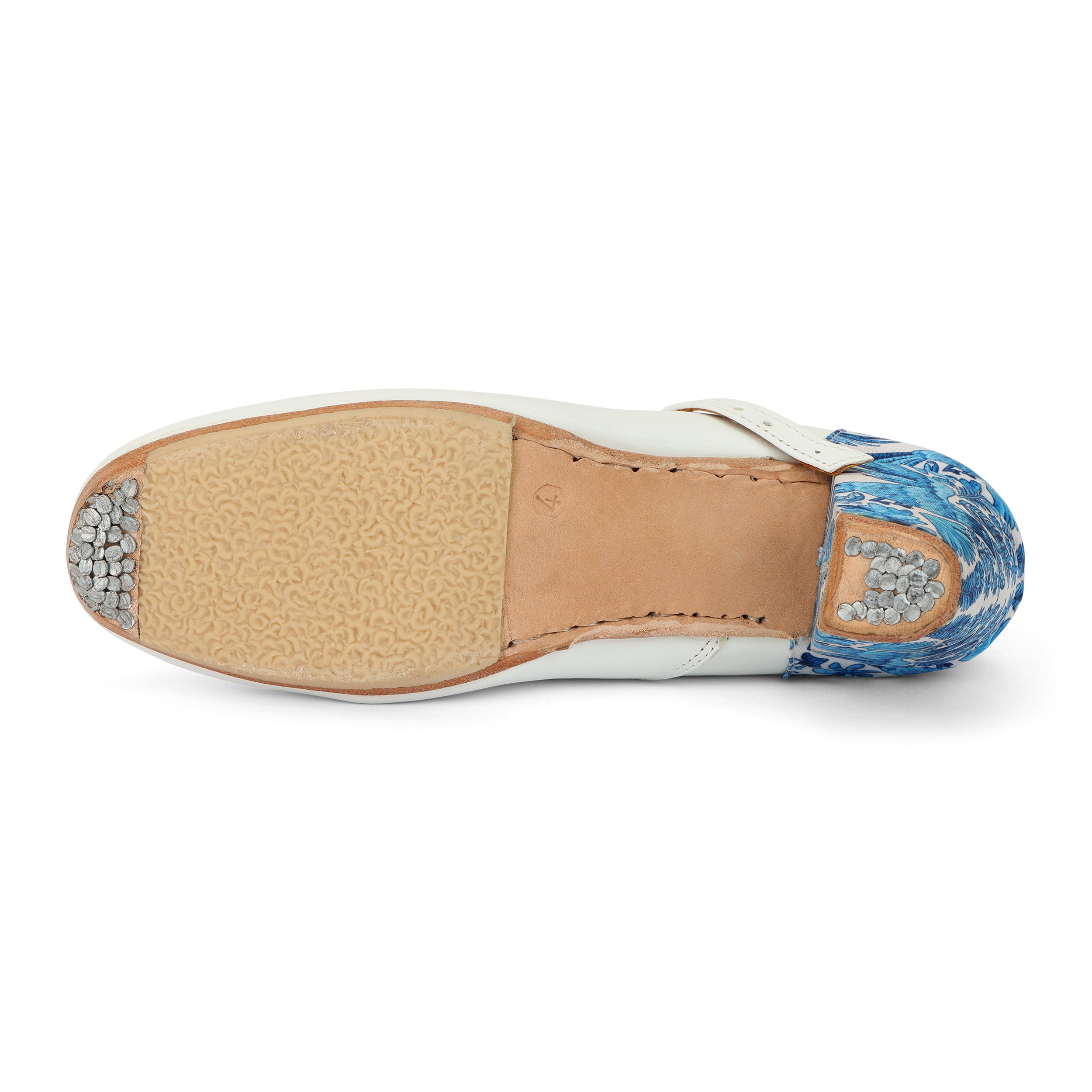 Danzarteb Women’s Leather Folklórico Shoes with Tenango Ankle – 7cm Heel