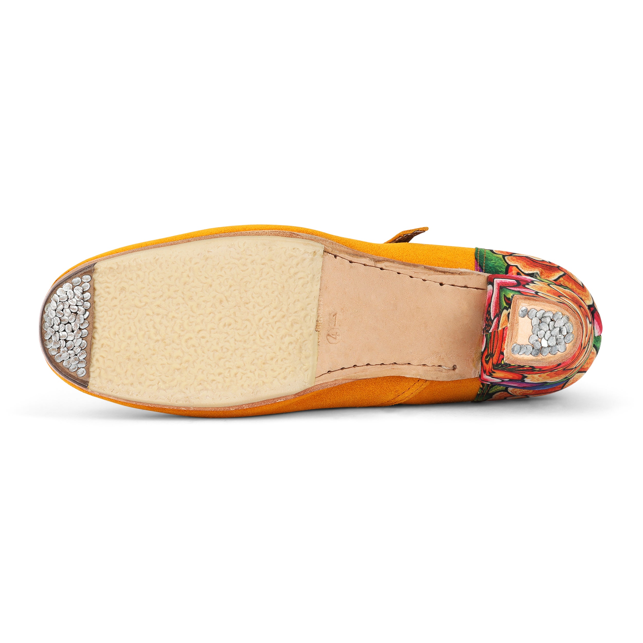 Danzarteb Women’s Suede Folklórico Shoes with Oaxaqueño Ankle – 7cm Heel
