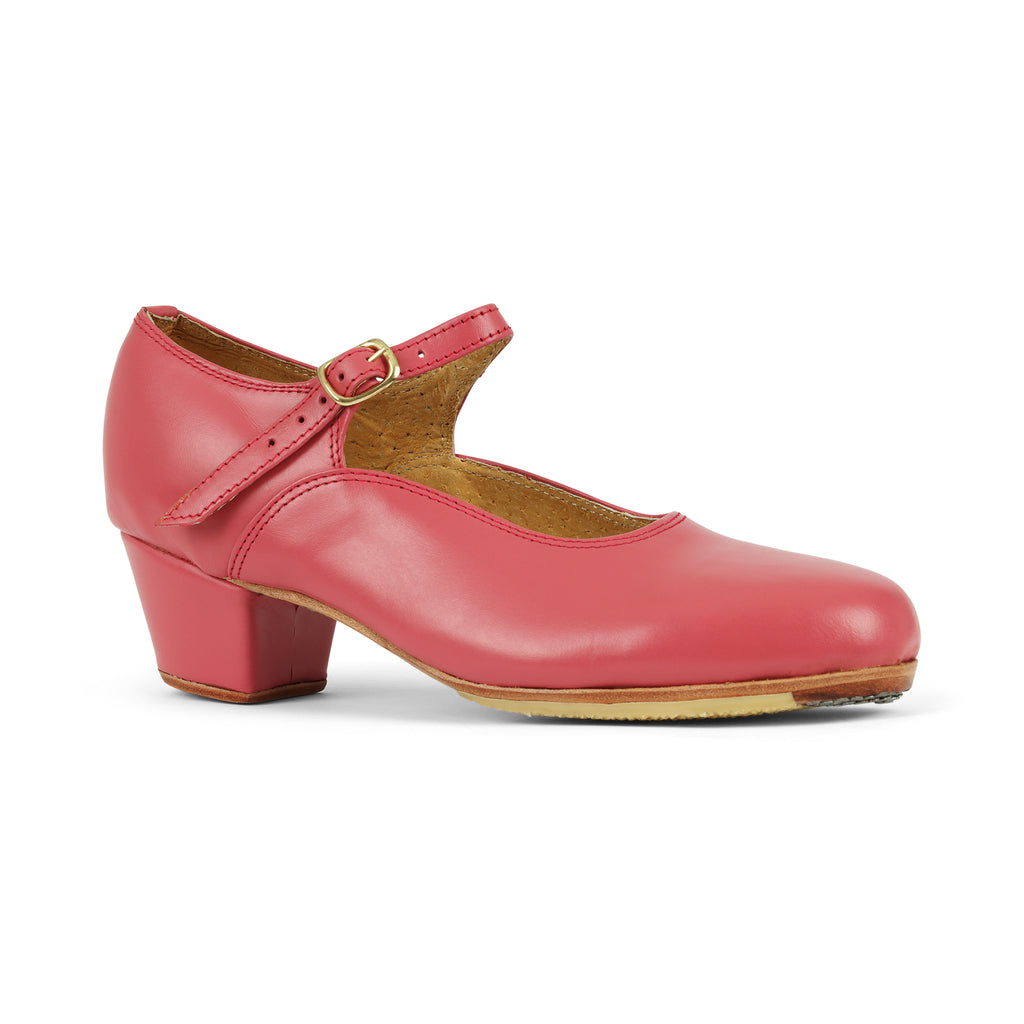 Danzarteb Women's Folklorico Dance Shoes with Nails, Leather, 1.5" Heel