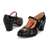 Colonial 226 Women's Embroidered Leather Folklorico Shoes – 6cm Heel