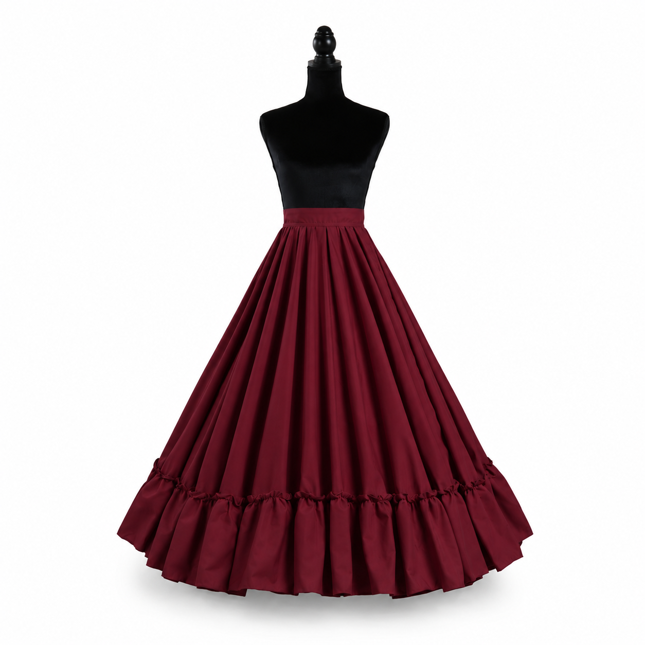 Kakentli Women's & Girls' Folklorico Practice Skirt – Poplin, Doble Vuelo (Vintage Colors)