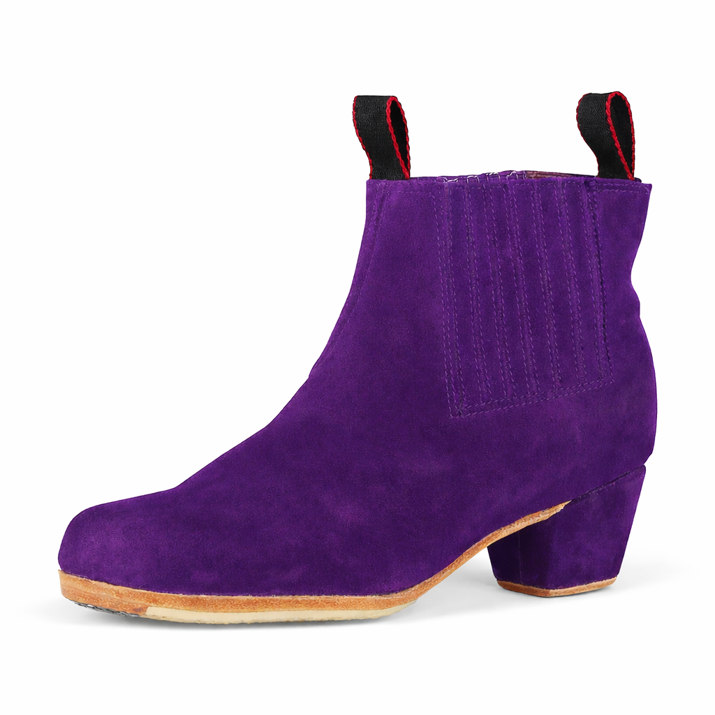 Danzarteb Men's Folklorico Boots with Nails, Suede, 5cm Heel