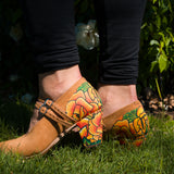 Danzarteb Women’s Nubuck Folklórico Shoes with Oaxaqueño Ankle – 7cm Heel