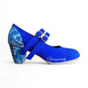 Danzarteb Women's Shoes with Nails, Double Buckle, Suede, Tenango Ankle, 7cm Heel
