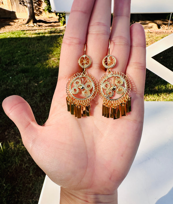 Folklorico Filigree Earrings, Small Butterfly Earrings