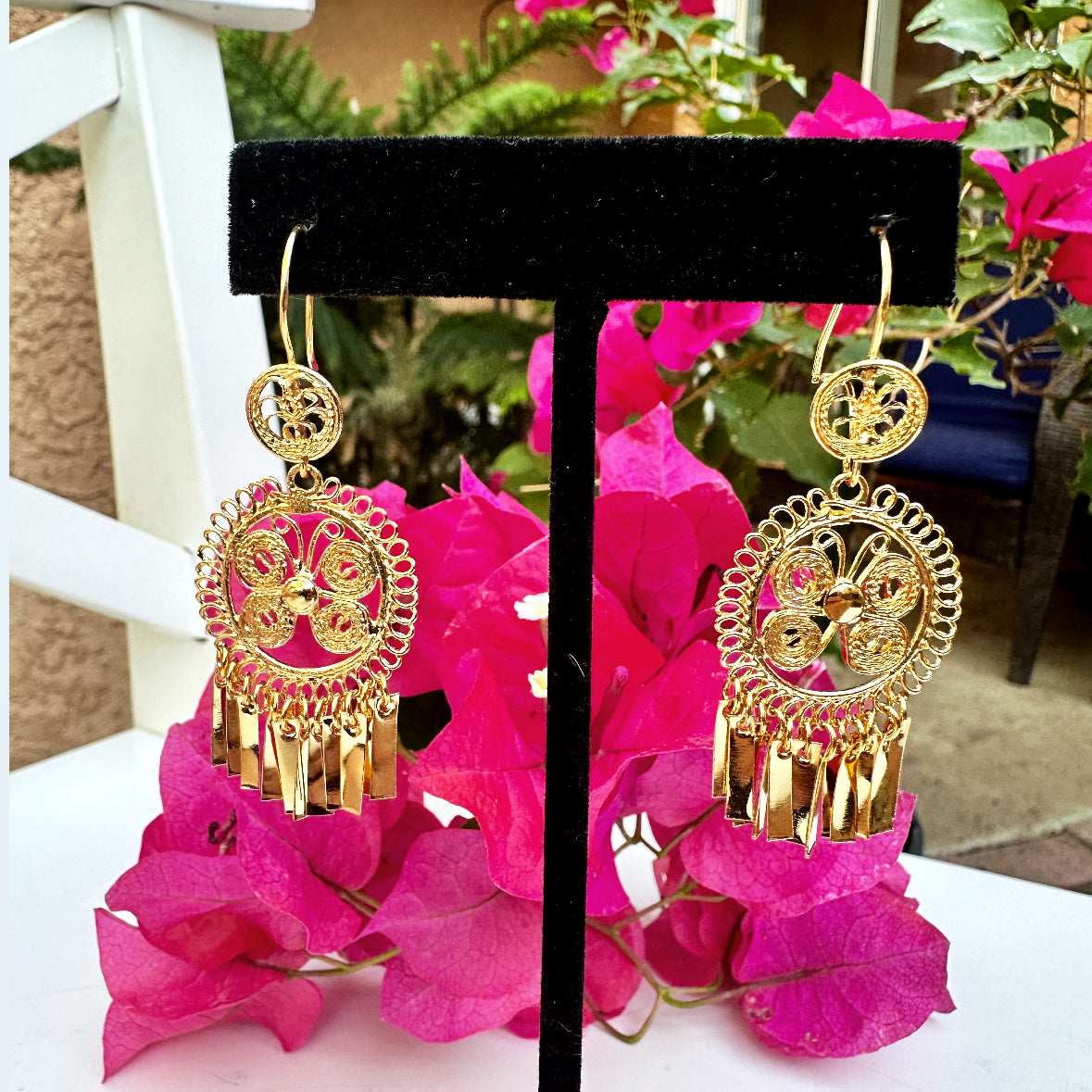 Folklorico Filigree Earrings, Small Butterfly Earrings