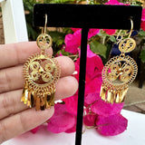 Folklorico Filigree Earrings, Small Butterfly Earrings