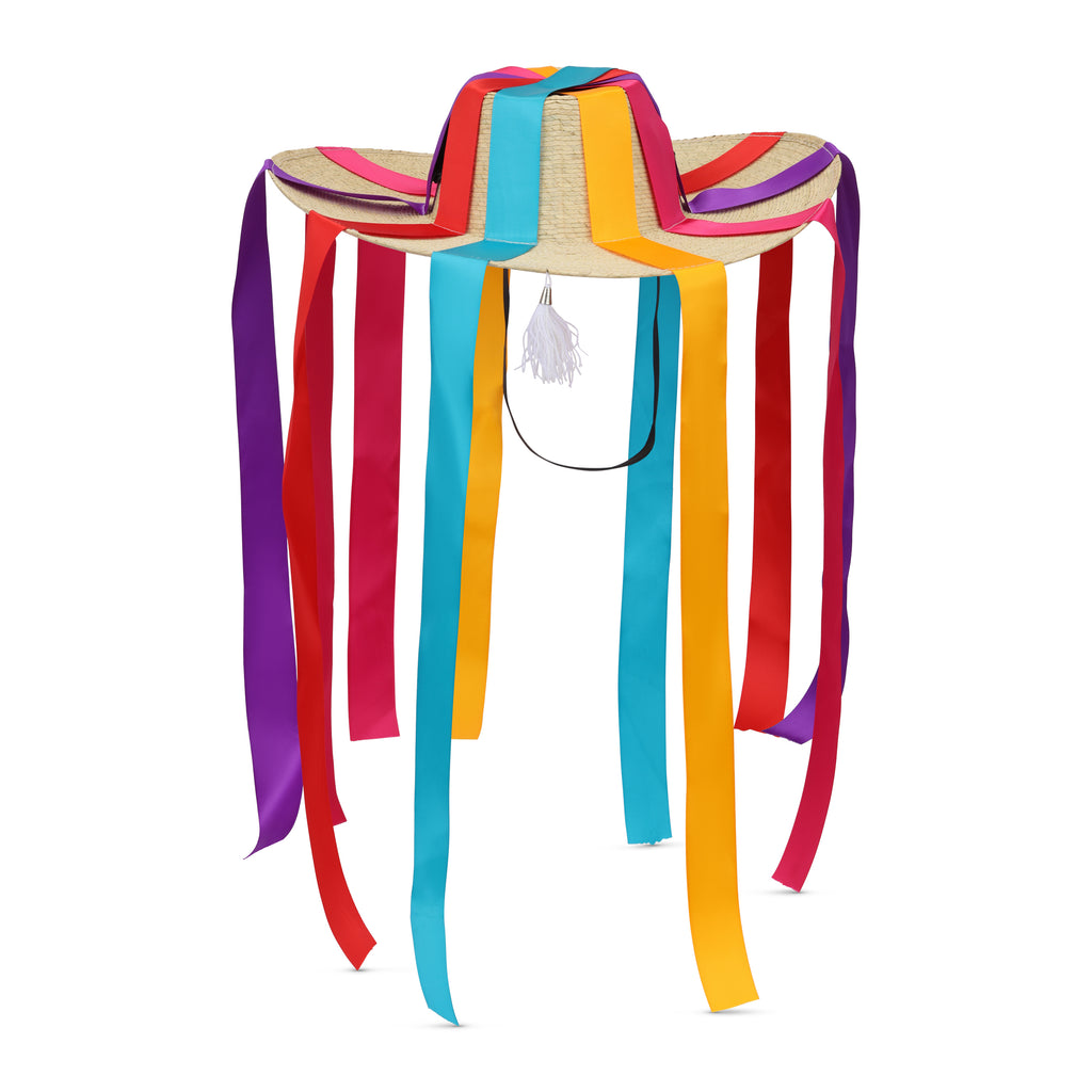 Danza de Los Viejitos Sombrero with Satin Ribbons