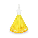 Hoja de Maiz Doble Vuelo Folklórico Practice Skirt – Yellow