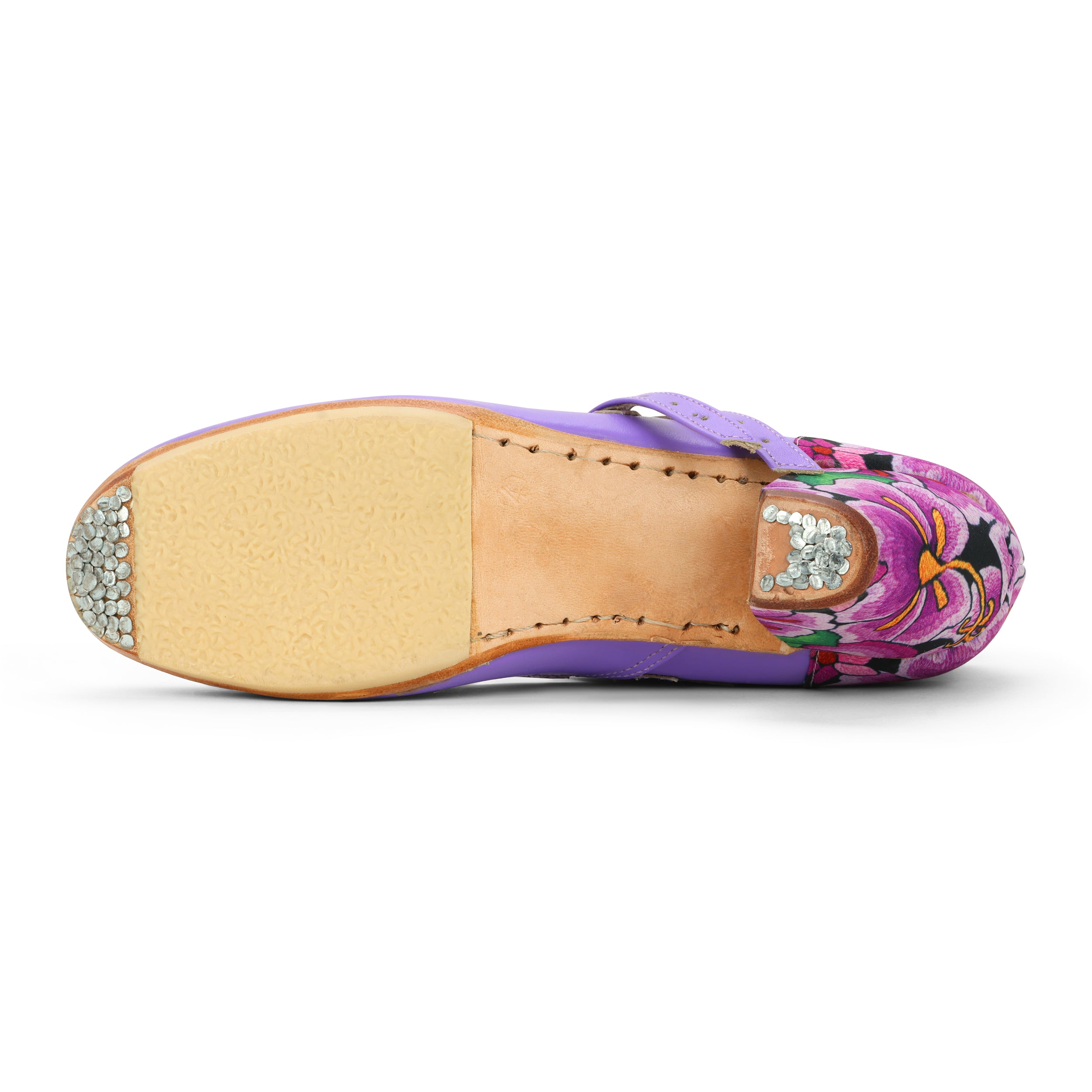 Danzarteb Women’s Leather Folklórico Shoes with Oaxaqueño Ankle – 7cm Heel