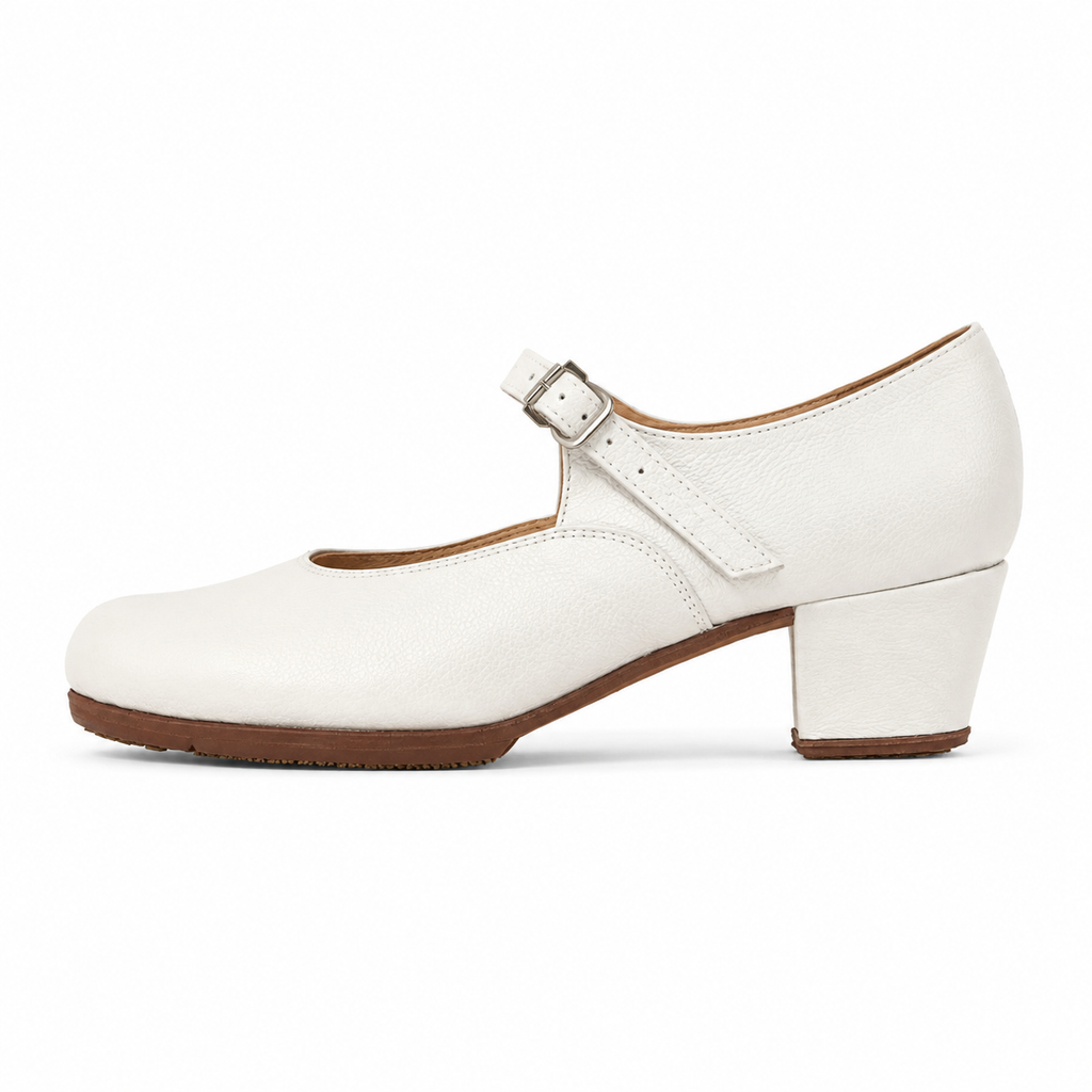 Cesman Women's Leather Folklórico Shoes – Wide – 6cm Heel