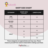 Kakentli Folklorico Dance Practice Skirt, Poplin, Doble Vuelo, Essential Collection