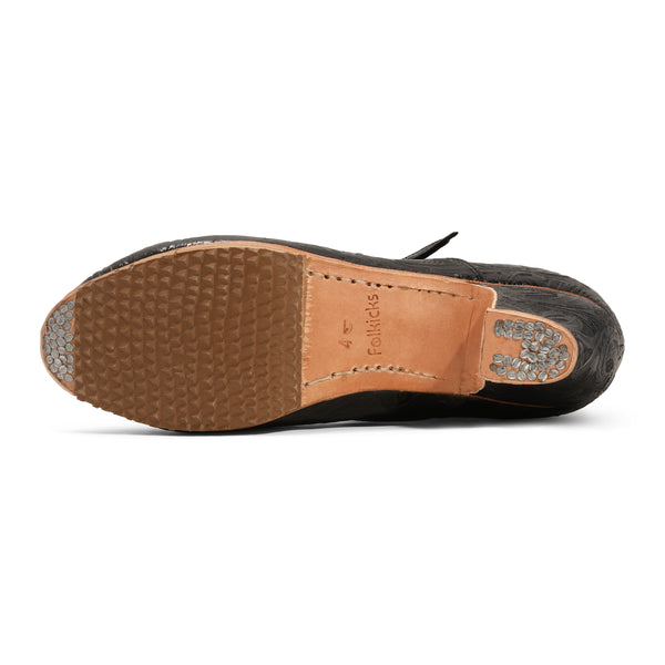 Folkicks Women's Folklorico Shoes with Nails, Leather, Embossed, 6cm Heel