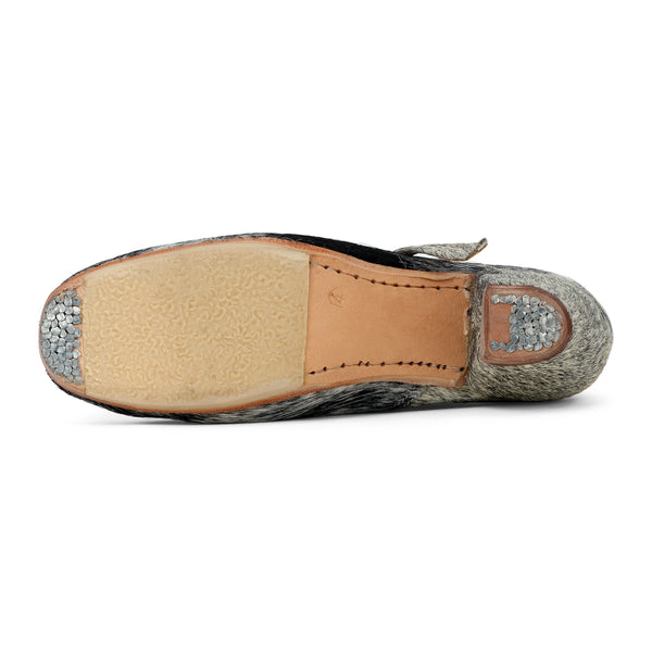 Danzarteb Women's Folklorico Shoes with Nails, Cowhide, 7cm Heel