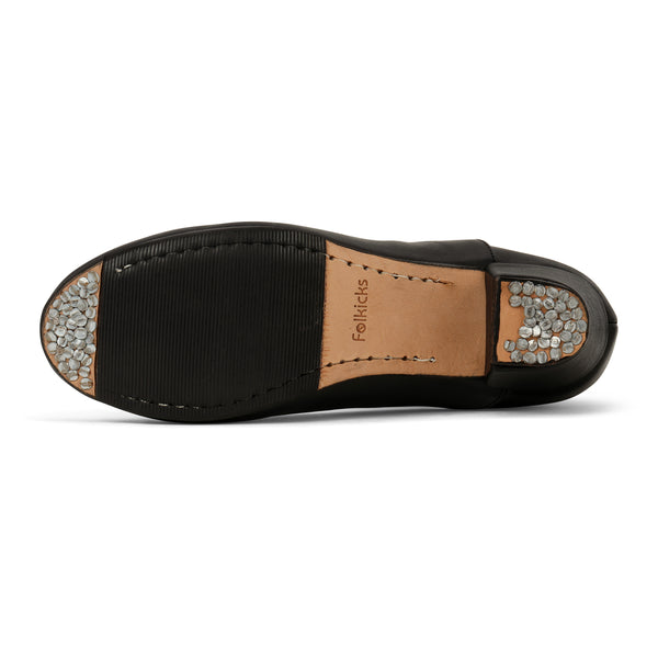 Folkicks Women's Beginner Folklorico Dance Shoes with Nails, 5cm Heel - Linea Basica