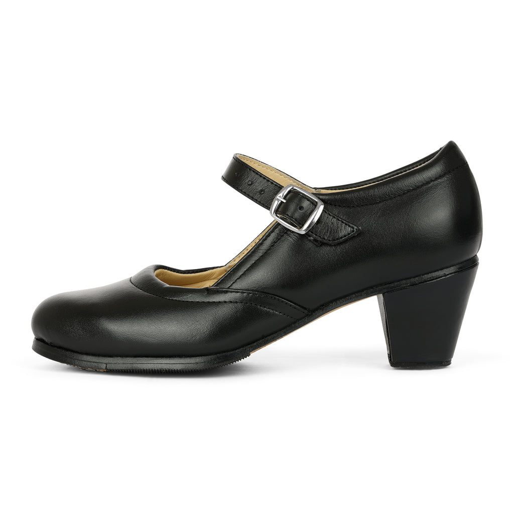 Lucero 150 Women's Folklorico Shoes with Nails, Leather, 6cm Heel