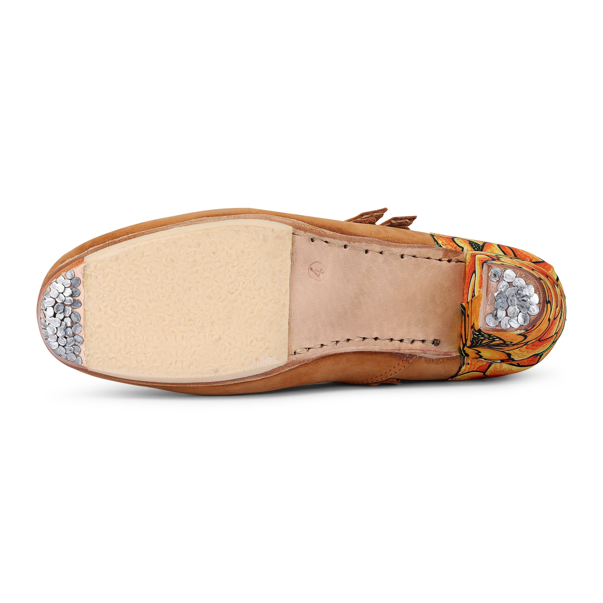Danzarteb Women’s Nubuck Folklórico Shoes with Oaxaqueño Ankle – 7cm Heel