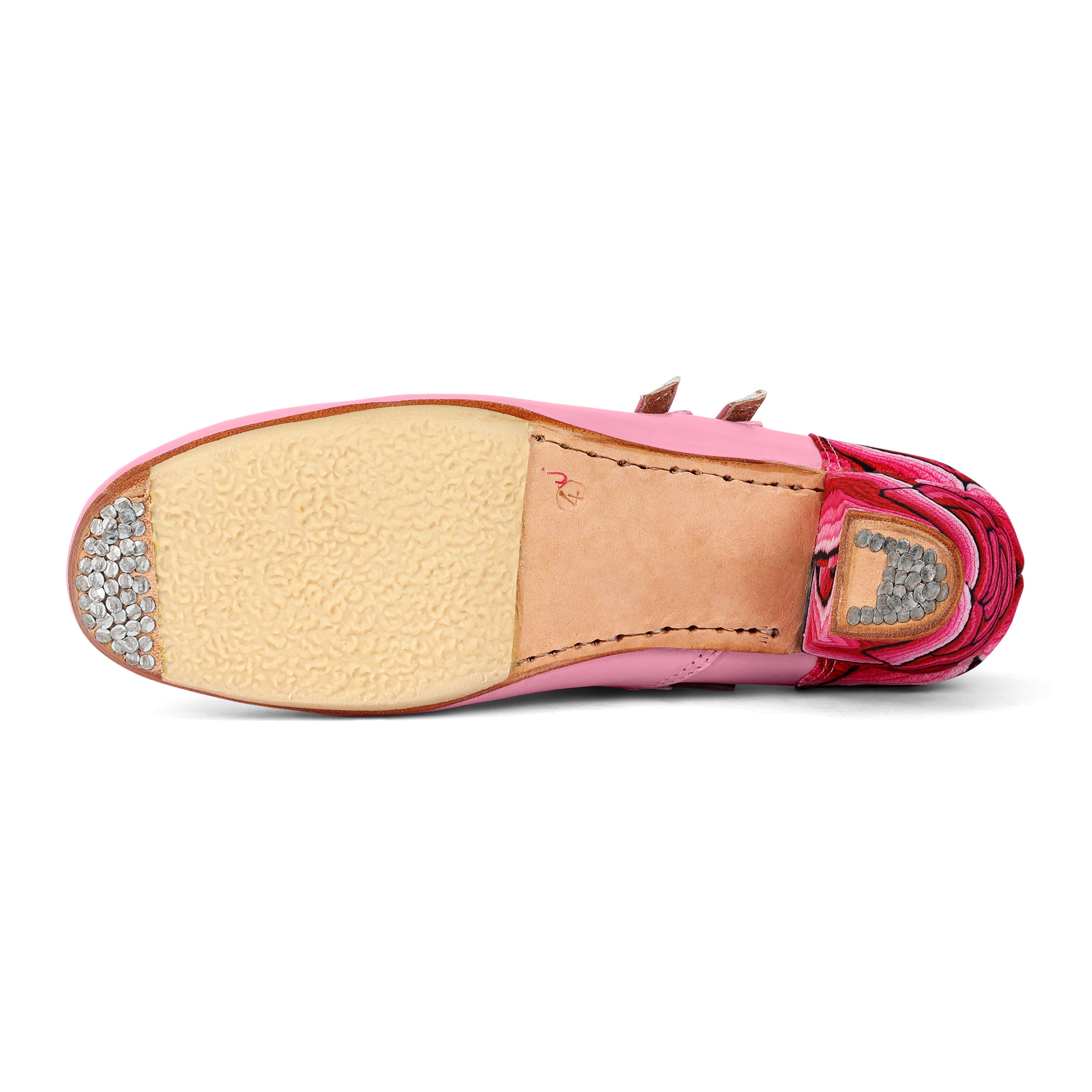 Danzarteb Women’s Leather Folklórico Shoes with Oaxaqueño Ankle – 7cm Heel