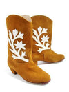Miguelito 2200 Women's Tamaulipeca Dance Boots with Nails, Hunting Suede, 2