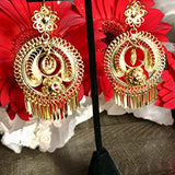 Folklorico Dance Filigree Earrings, Single Flower