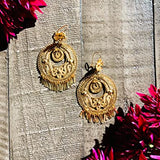 Folklorico Dance Filigree Earrings, Flower