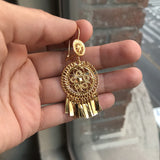 Folklorico Filigree Earrings, Full Flower