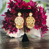 Folklorico Filigree Earrings, Full Flower