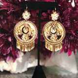 Folklorico Dance Filigree Earrings, 3-Flowers