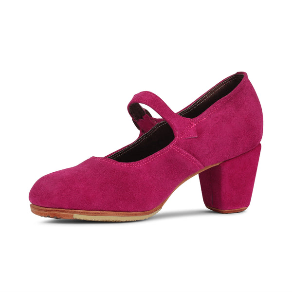 Danzarteb Women's Dance Shoes with Nails, Espiga, Suede, 2.5